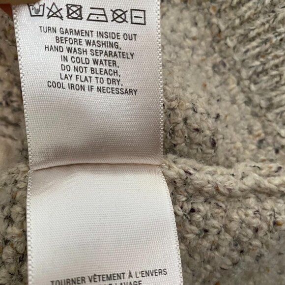 Angel of the North Anthropologie Envalira Knit Cream Zip Wool Stretch Blazer - Picture 6 of 8